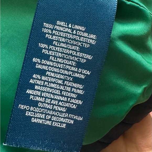 Polo Ralph Lauren Boys Blue Down Puffer Jacket size 12M - Picture 7 of 9